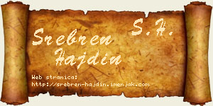 Srebren Hajdin vizit kartica